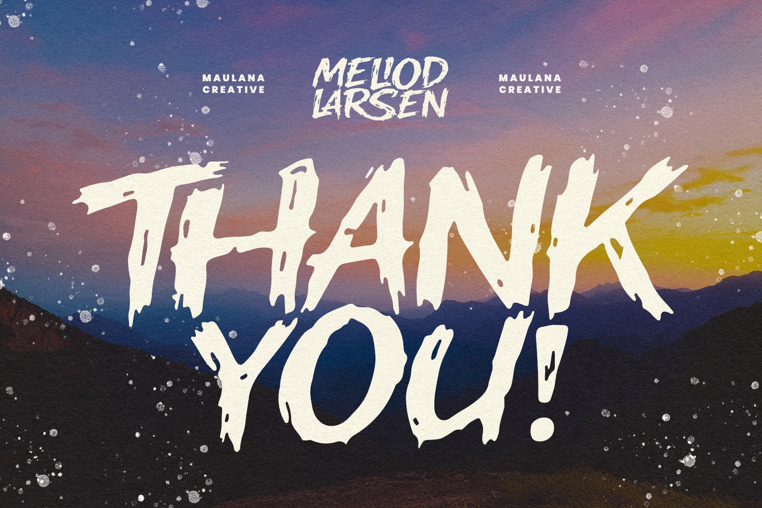 Meliod Larsen Bold Hand Drawn Display Font