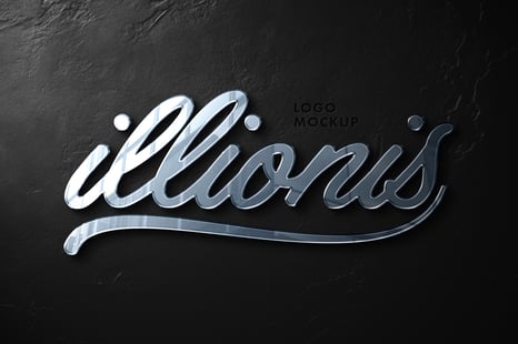Polished Mirror Logo Mockup - Add-Ons