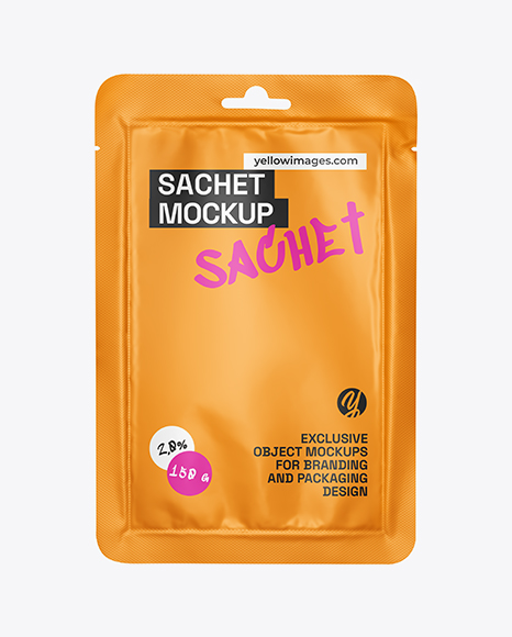 Matte Sachet Mockup - Packaging mockups