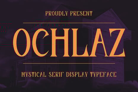 Ochlaz Mystical Serif Display Typeface - Creative Store