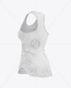 Women's Ribbed Tank Top Mockup - Half Side View