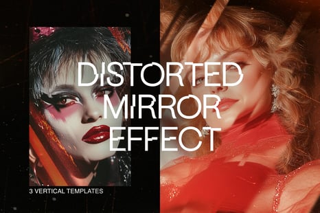 Distorted Vertical Mirror Photo Effect - Effects