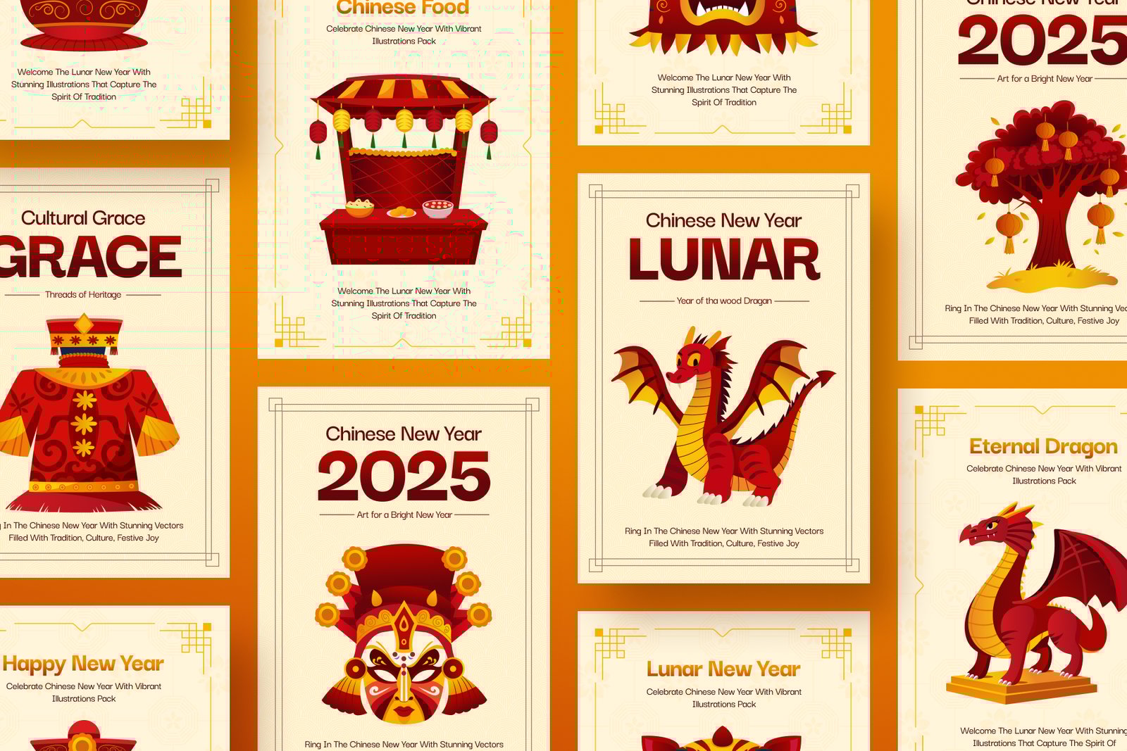Chinese New Year Illustrations