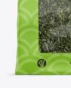 Paper Pouch w/ Dry Green Tea Mockup