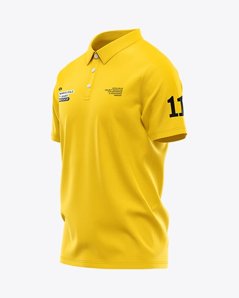Men's Casual Polo Shirt Mockup