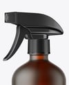 16oz Amber Spray Bottle Mockup