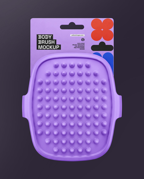 Silicone Body Brush Mockup
