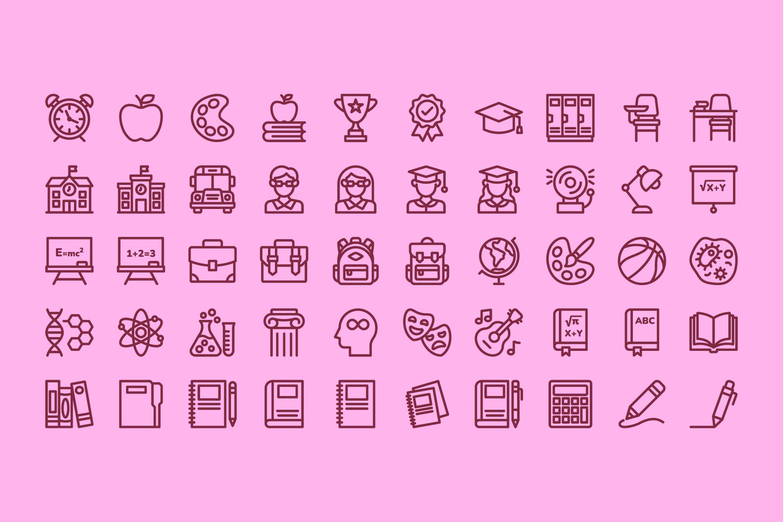 Education Line Icons