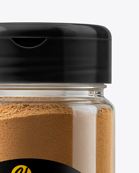 Jar with Ground Nutmeg Mockup