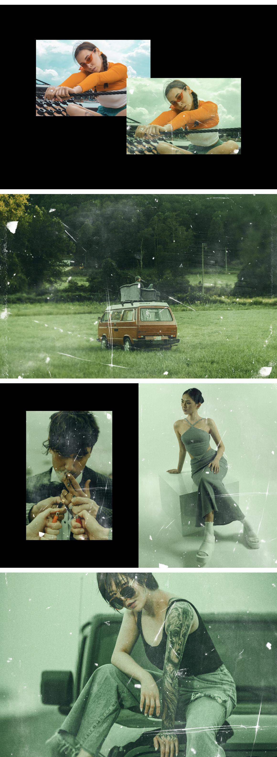 Scratched Vintage Photo Effect