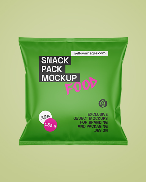 Matte Snack Pack Mockup