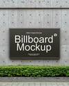 Billboard on a Concrete Wall Mockup