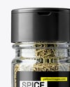 Glass Spice Jar with Rosemary Mockup