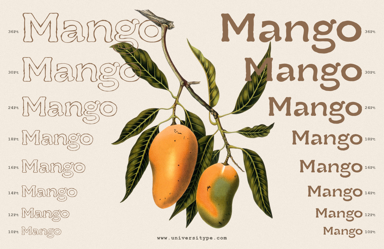 UT Ruganic - An Organic Display Font