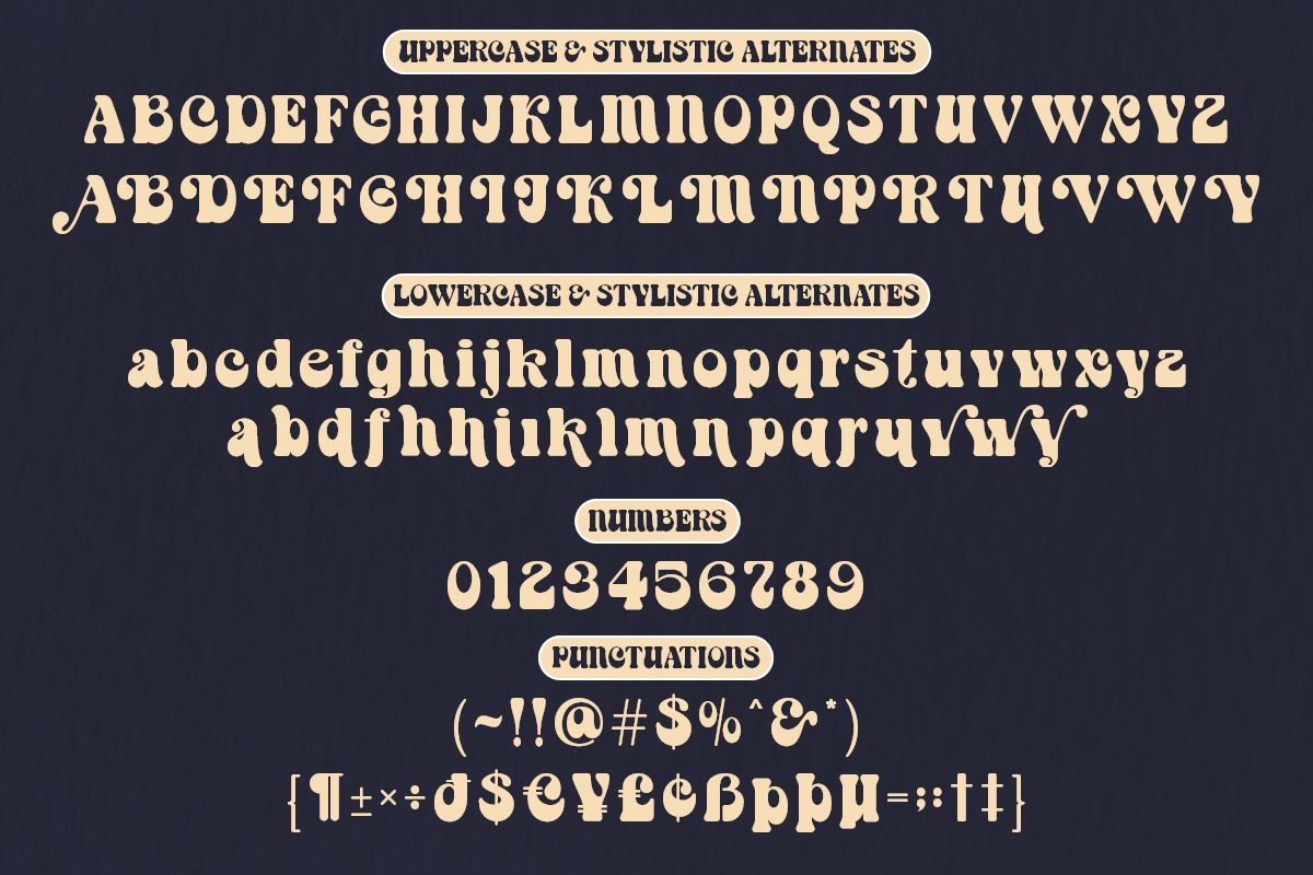 Cendolia | Groovy Retro Font