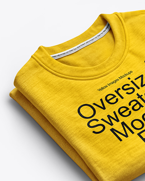 Folded Sweatshirt Mockup