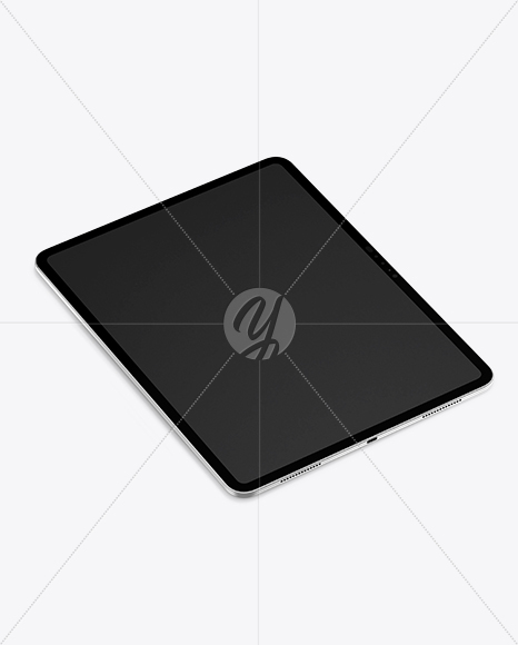 iPad Pro Mockup – Angled Front View
