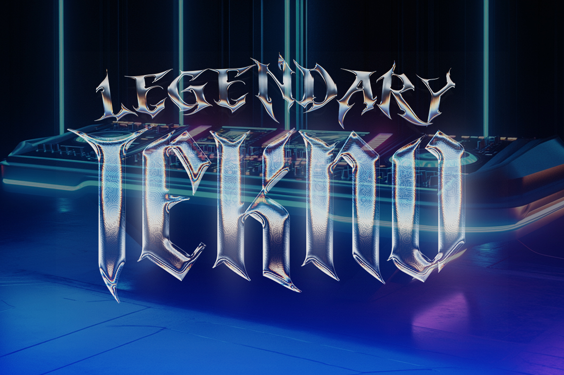 3D Chromatic Reflective Photoshop Text Effects