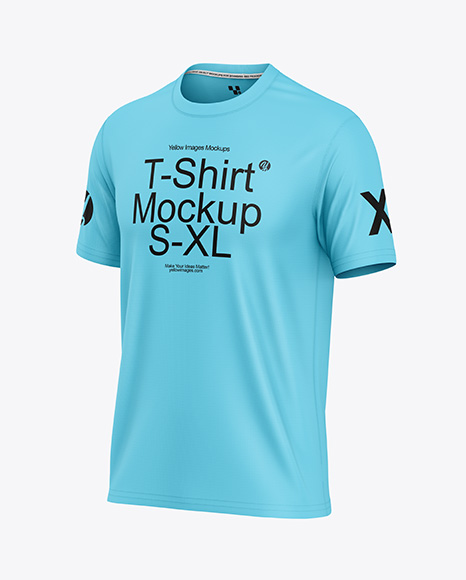 T-Shirt Mockup - Half Side View