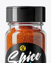 Spice Glass Jar with Cayenne Pepper Mockup