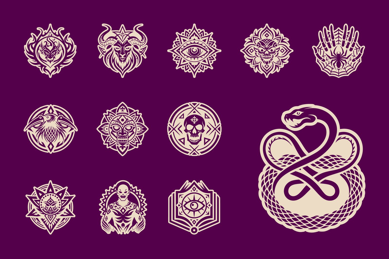 Witchcraft Symbols Set
