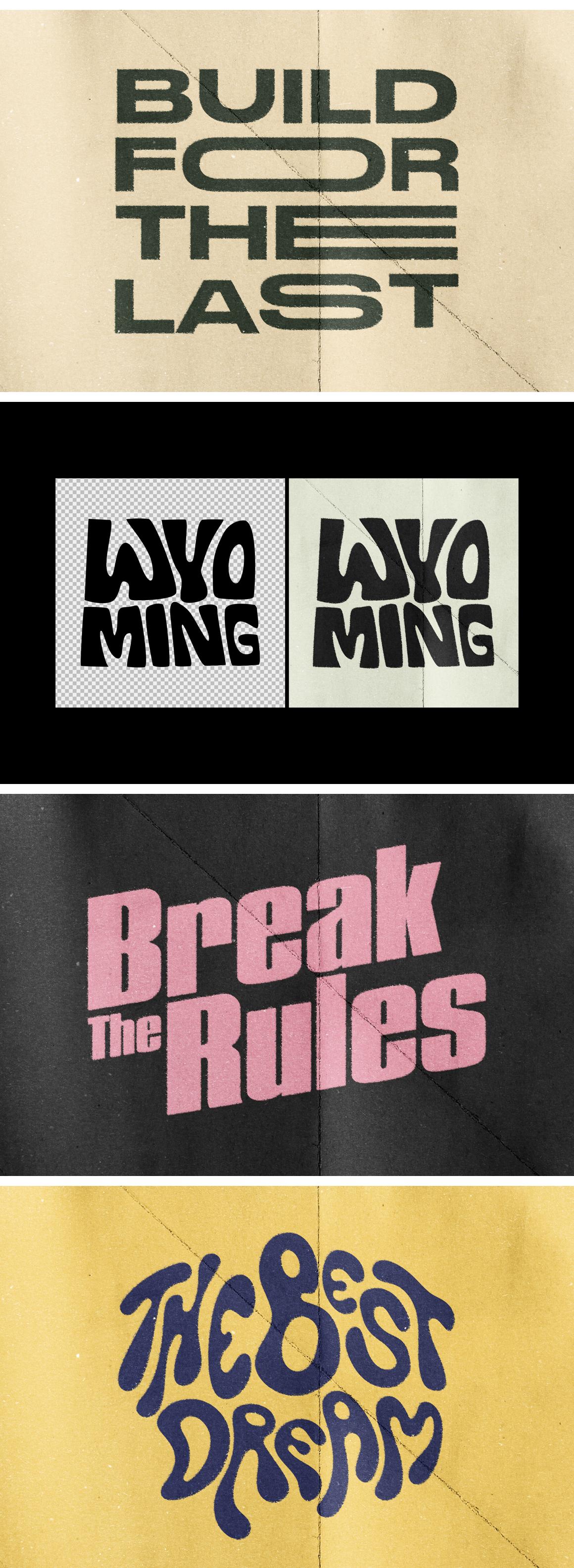 Worn Print Text &amp; Logo Effect