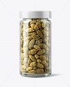 Clear Glass Jar with Cardamom Pods Mockup