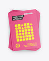 Seven Magazines Mockup - Top View
