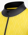 Full-Zip Long Sleeve Jersey Mockup
