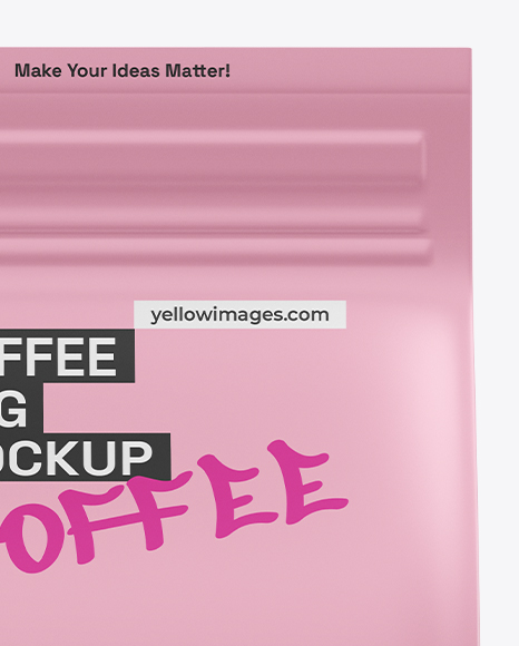 Coffee Bag Mockup – Front View