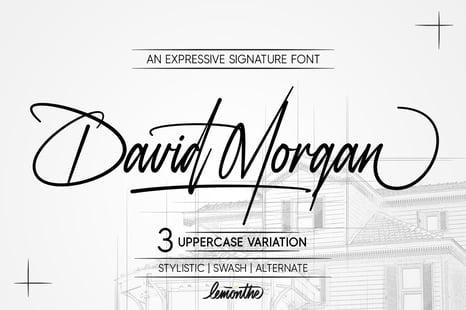 David Morgan - Signature Font - Fonts