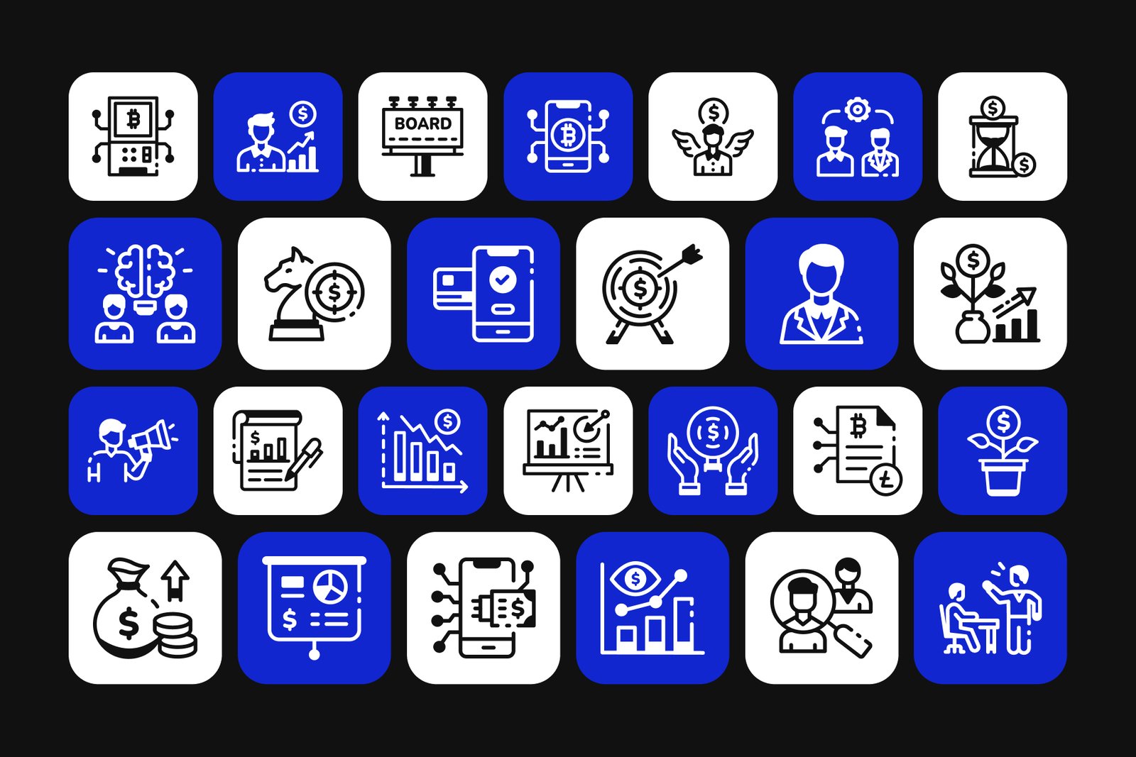 Business and Investment Icon Set