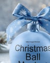 Matte Christmas Ball with Bow Mockup