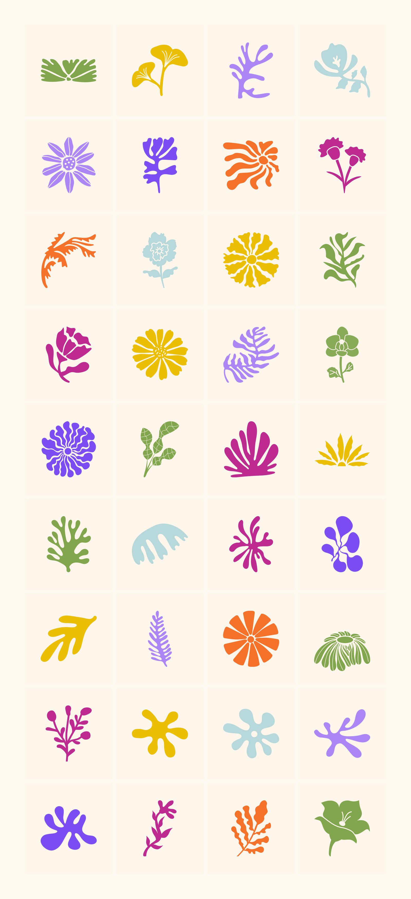 Botanical and Flower Vector Set