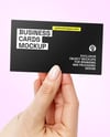 Business Card in a Hand Mockup