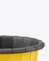 Kraft Paper Dessert Cup with Clear Plastic Dome Cap Mockup