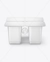 Glossy Plastic Yoghurt Cups Mockup