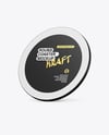 Kraft Beverage Coaster Mockup