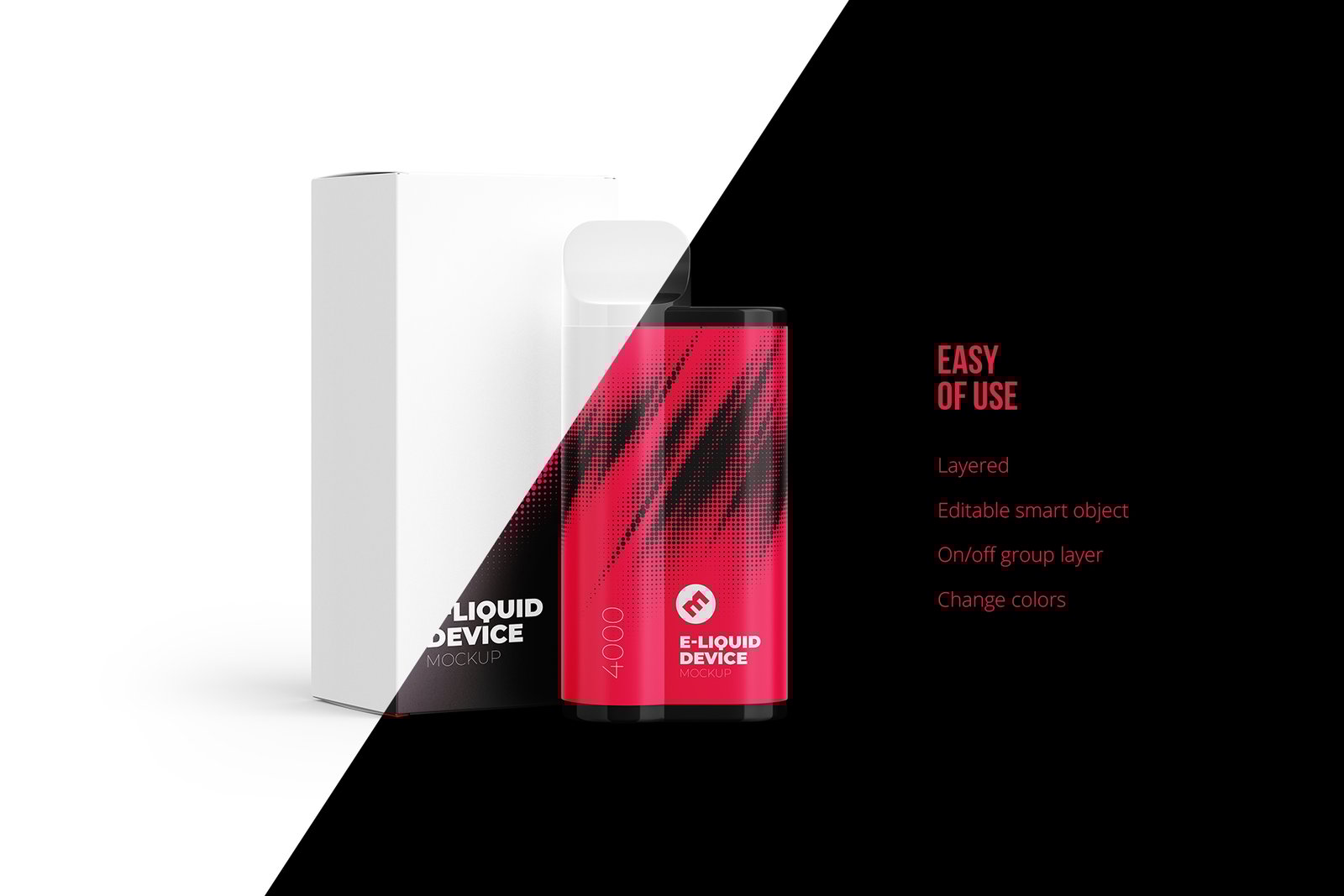 Vape E-liquid Device Mockup
