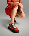 Woman Wearing Dress and Sneakers Mockup