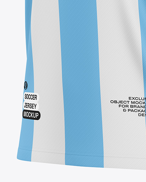 Soccer Jersey Mockup - Half Side View