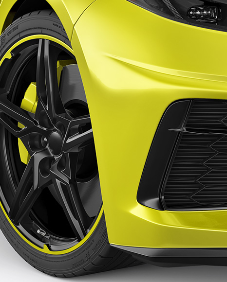 Sport Car Mockup - Front View