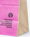 Kraft Paper Bag with Handles Mockup