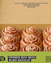 Opened Kraft Box W/ Cinnamon Buns Mockup