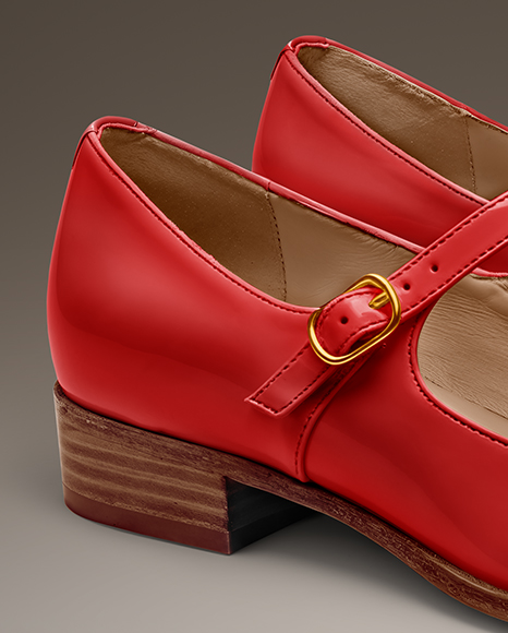 Pair of Mary Janes Mockup