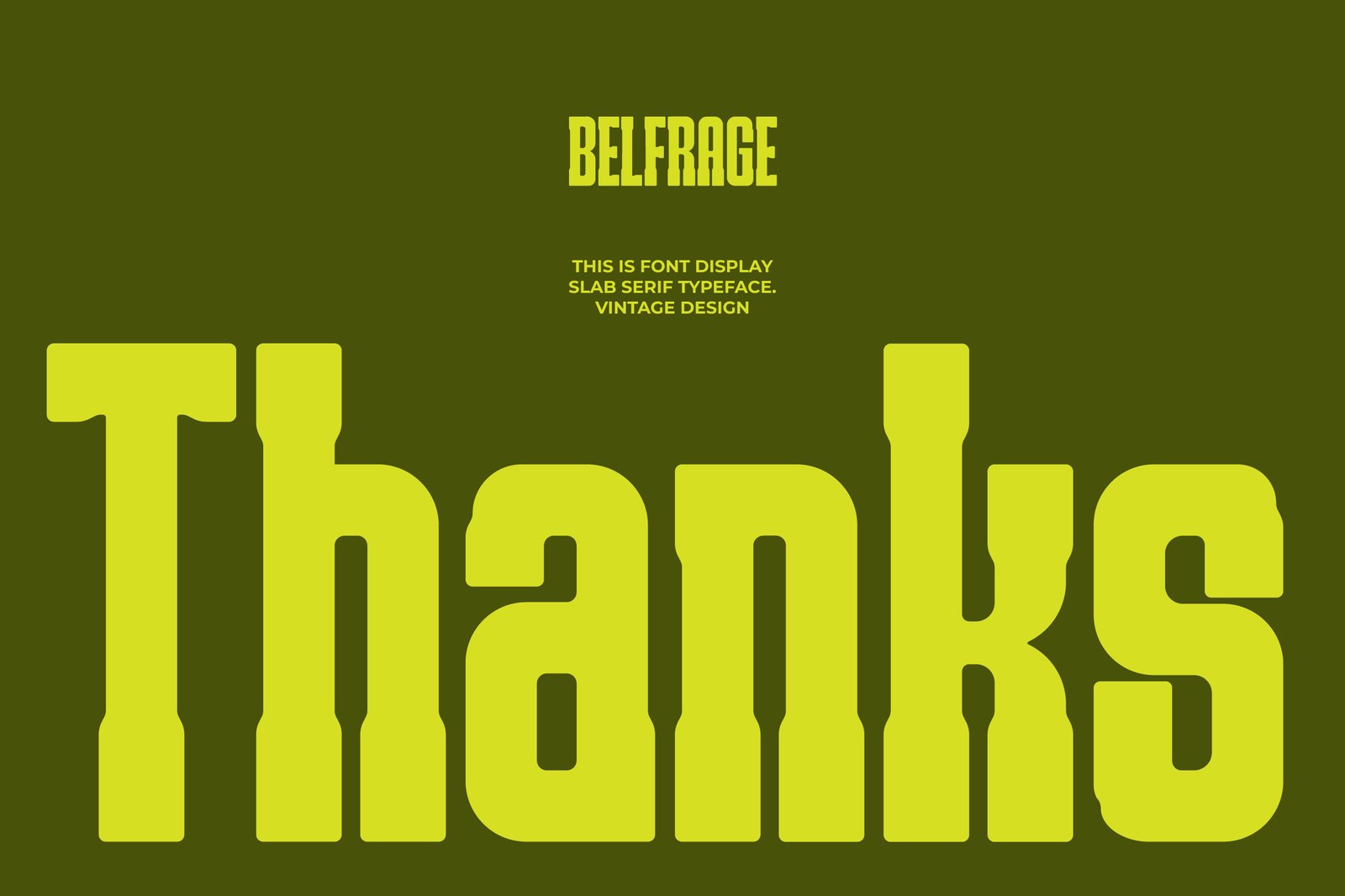Belfrage - Slab Serif Font