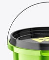 Metallized Plastic Bucket Mockup