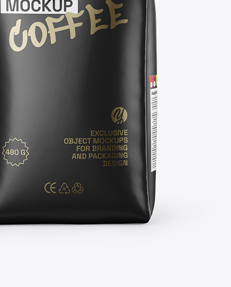 Matte Coffee Bag Mockup