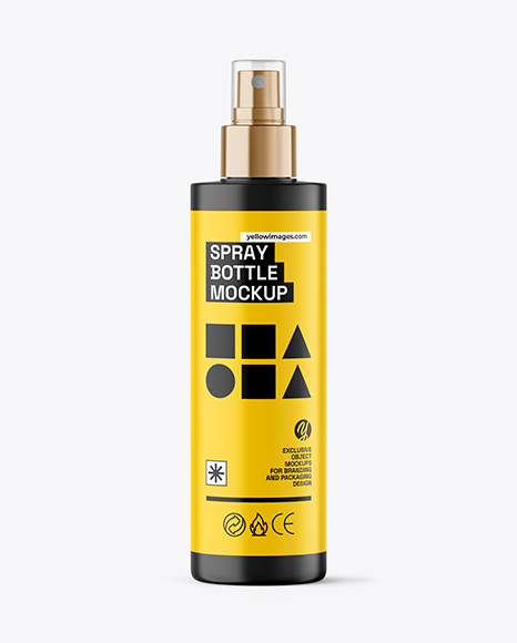 Matte Spray Bottle Mockup