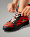 Woman Tying Sneakers Mockup